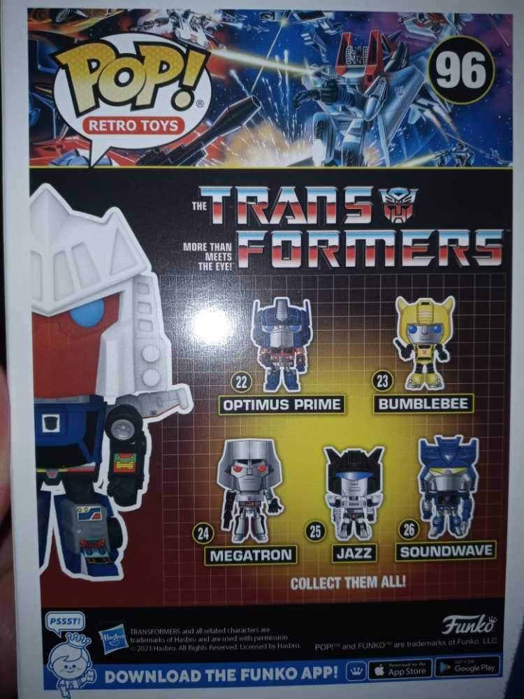 Tracks #96 (Toy Tokyo Exclusive) - Funko (Transformers) (Funko Pop! Retro Toys) action figure collectible [Barcode 889698586085] - Main Image 2