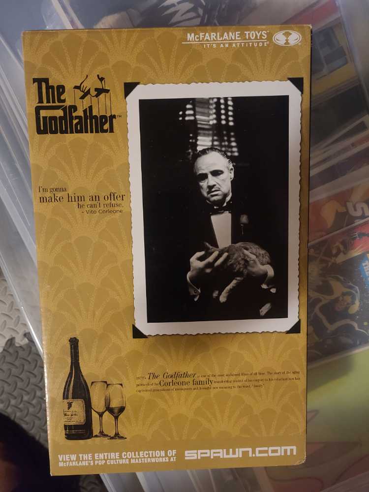 The Godfather 3d Movie Poster - McFarlane Toys (McFarlane’s Pop Culture Masterworks) action figure collectible [Barcode 787926129540] - Main Image 2