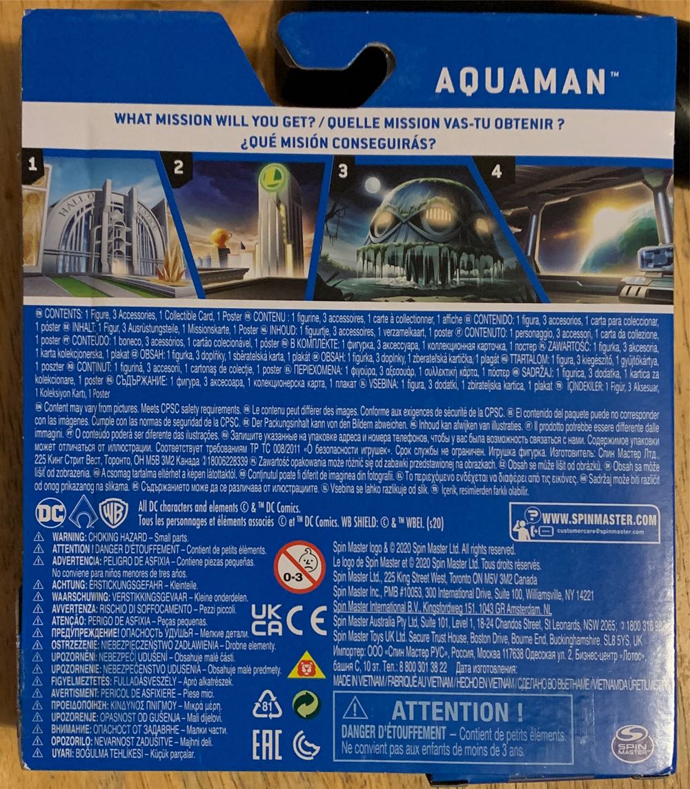 DC Heroes / Batman - Aquaman (Metallic Paint) - Spin Master (DC Heroes Unite) action figure collectible [Barcode 778988310922] - Main Image 3