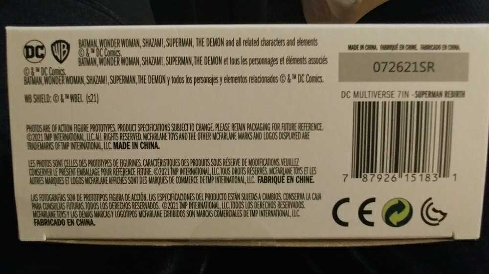 DC Multiverse Rebirth Series SUPERMAN (McFarlane) - McFarlane Toys (DC Multiverse) action figure collectible [Barcode 787926151831] - Main Image 4