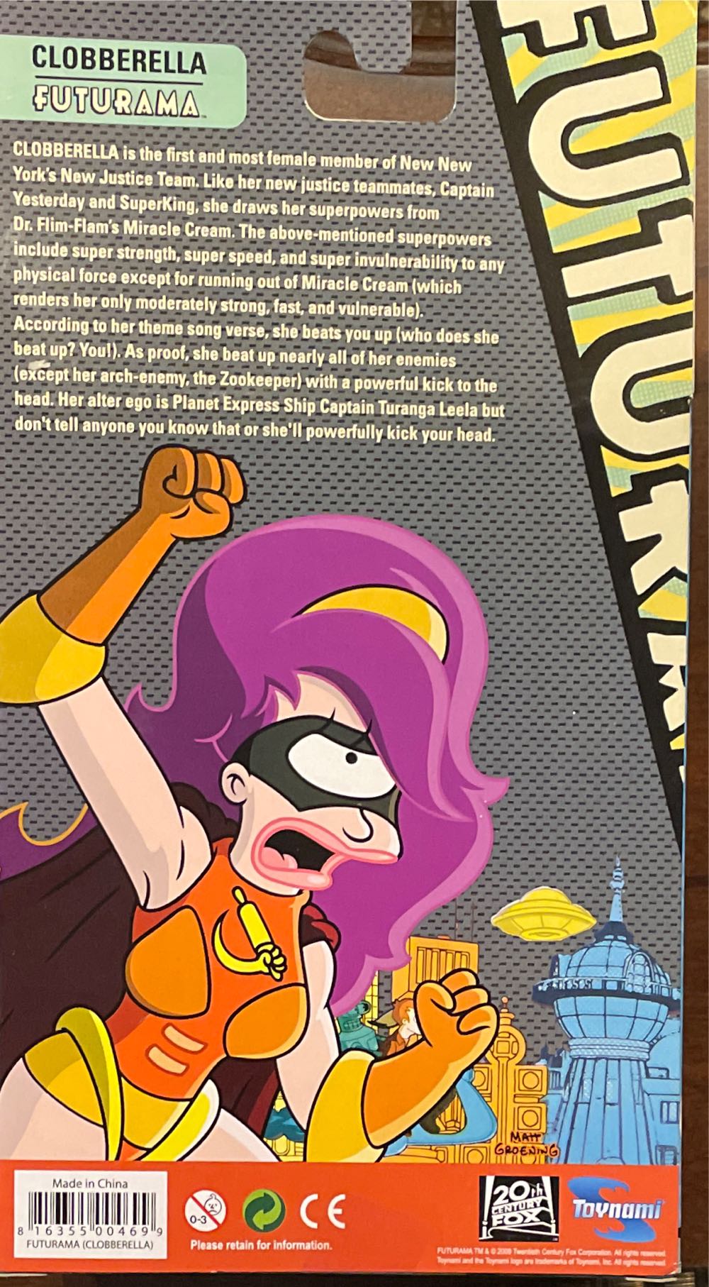 Futurama - Clobberella - Toynami (Futurama) action figure collectible [Barcode 816355004699] - Main Image 2
