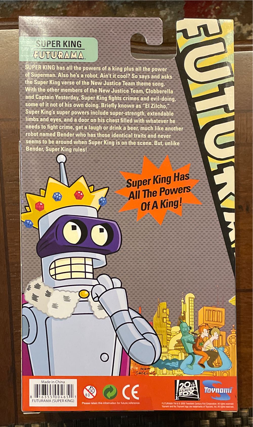 Futurama - Super King - Toynami (Futurama) action figure collectible [Barcode 816355004651] - Main Image 2
