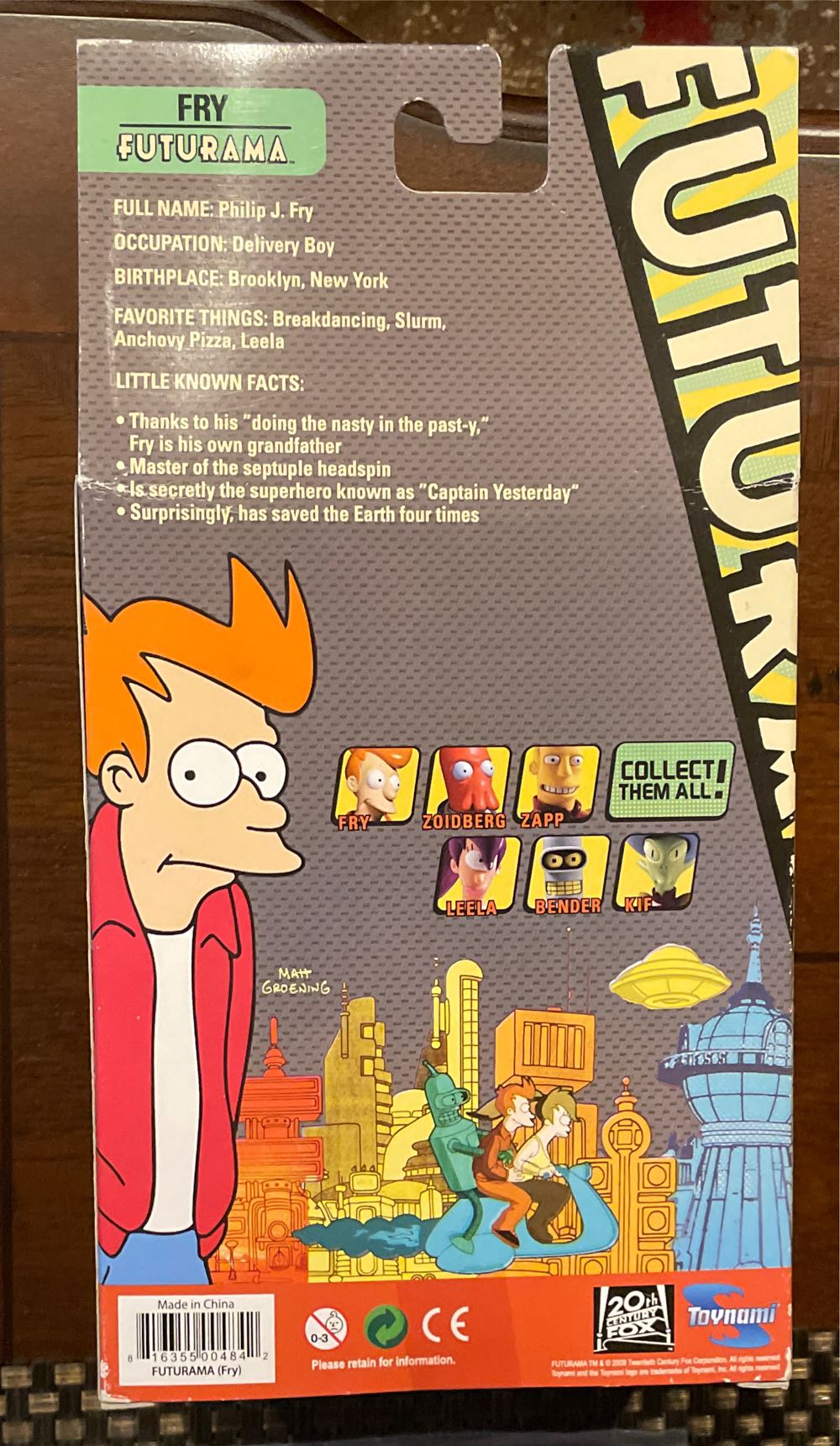 Futurama - Fry - Toynami (Futurama) action figure collectible [Barcode 816355004842] - Main Image 2