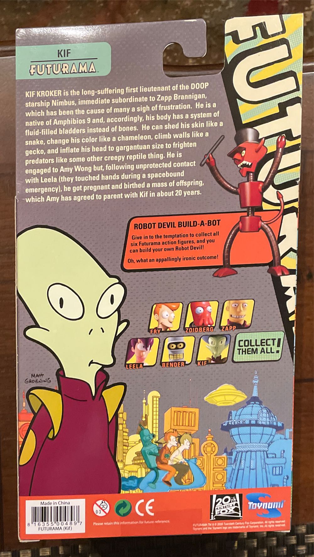 Futurama Toynami Kif Kroker - Toynami (Futurama) action figure collectible [Barcode 816355004897] - Main Image 2
