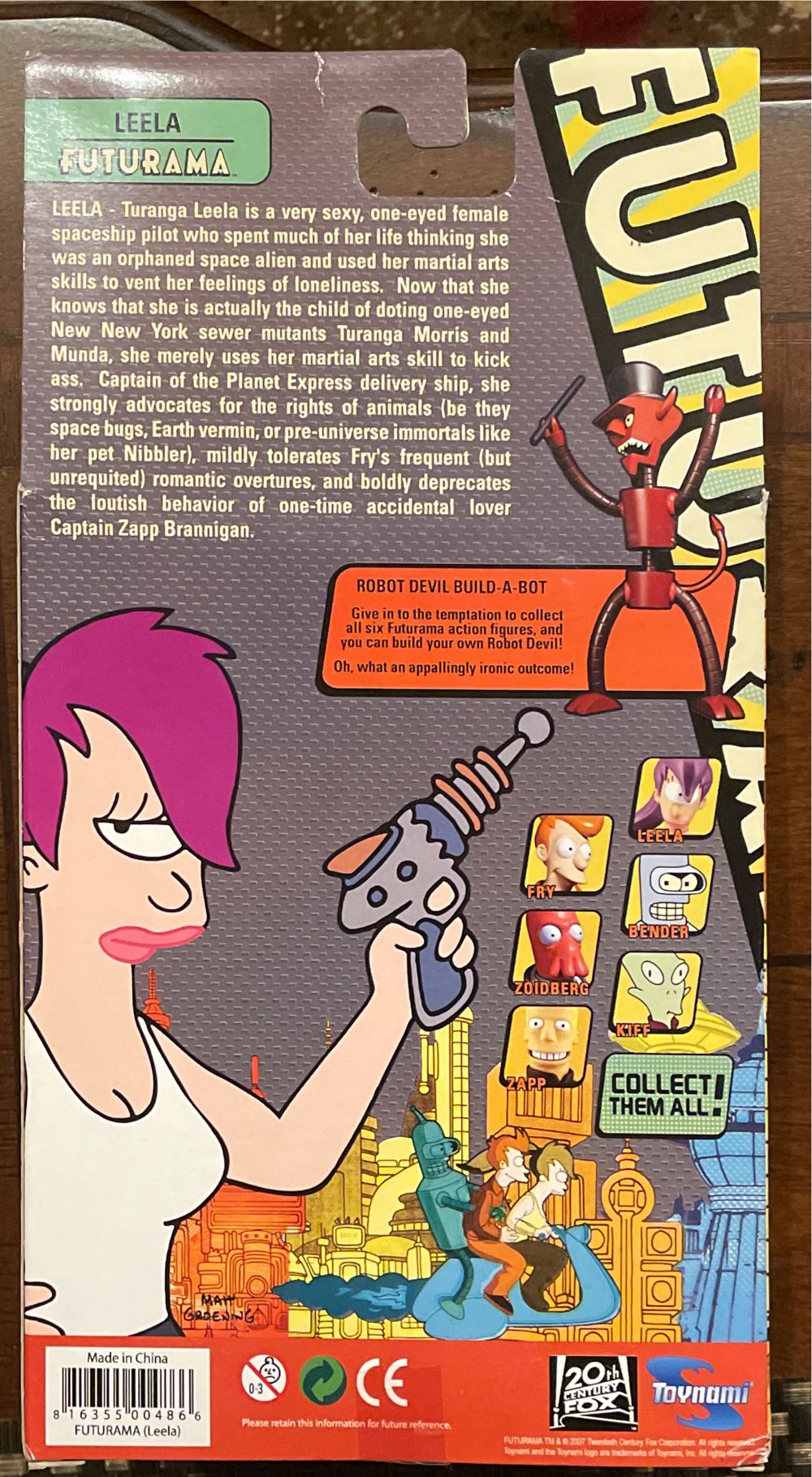 Futurama Toynami Leela - Toynami (Futurama) action figure collectible [Barcode 816355004866] - Main Image 2
