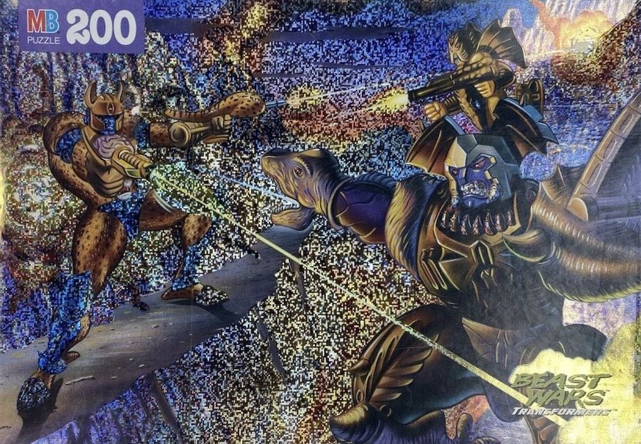 200 Piece Jigsaw - Milton Bradley (Transformers: Beast Wars) action figure collectible [Barcode 032244046308] - Main Image 3