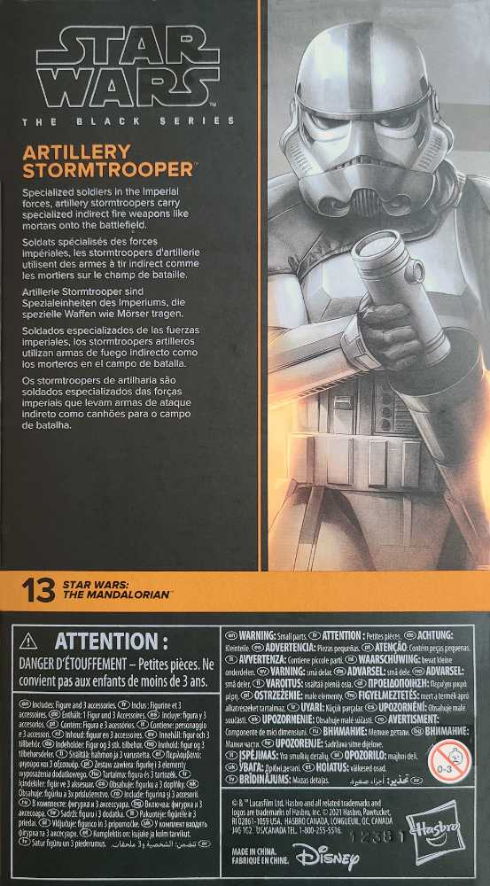 Stormtrooper Artillery - Hasbro (Star Wars - Mandalorian) action figure collectible [Barcode 5010993872886] - Main Image 2