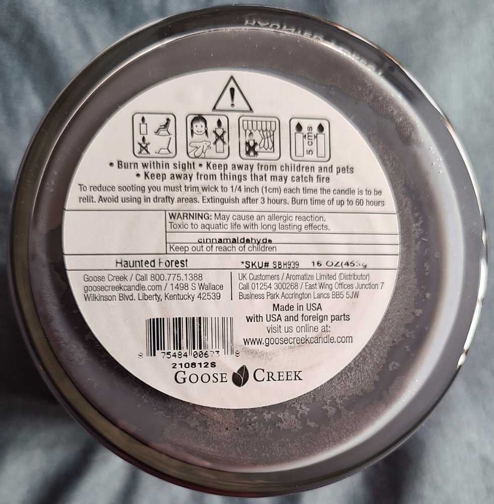 CANDLE: Halloween Goose Creek Haunted Forest 2020 - Goose Creek Candle (Halloween Candle) action figure collectible - Main Image 2