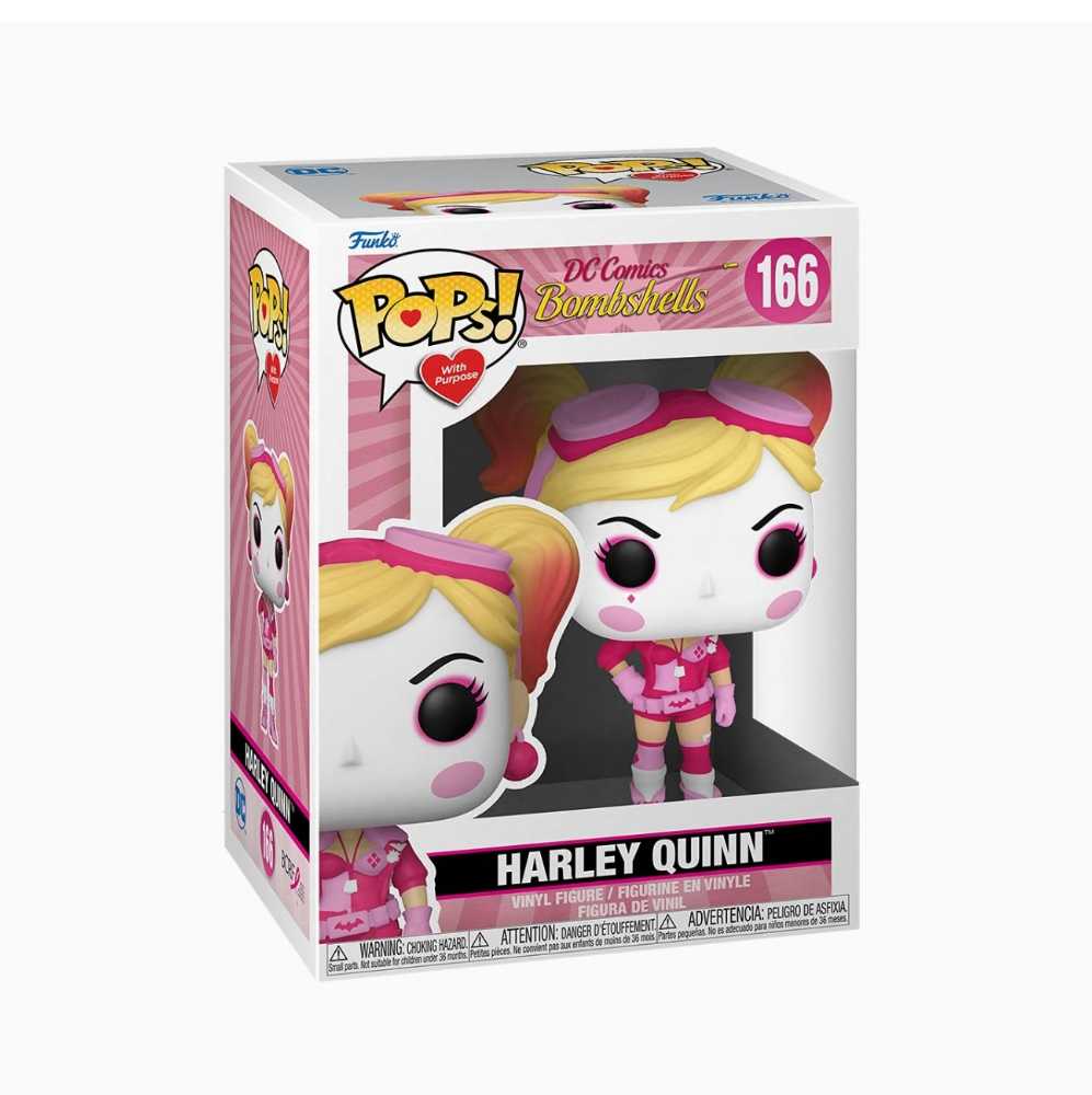 DC Bombshells: Harley Quinn - Breast Cancer Awareness - Funko (DC Funko Pops!) action figure collectible [Barcode 889698585002] - Main Image 4