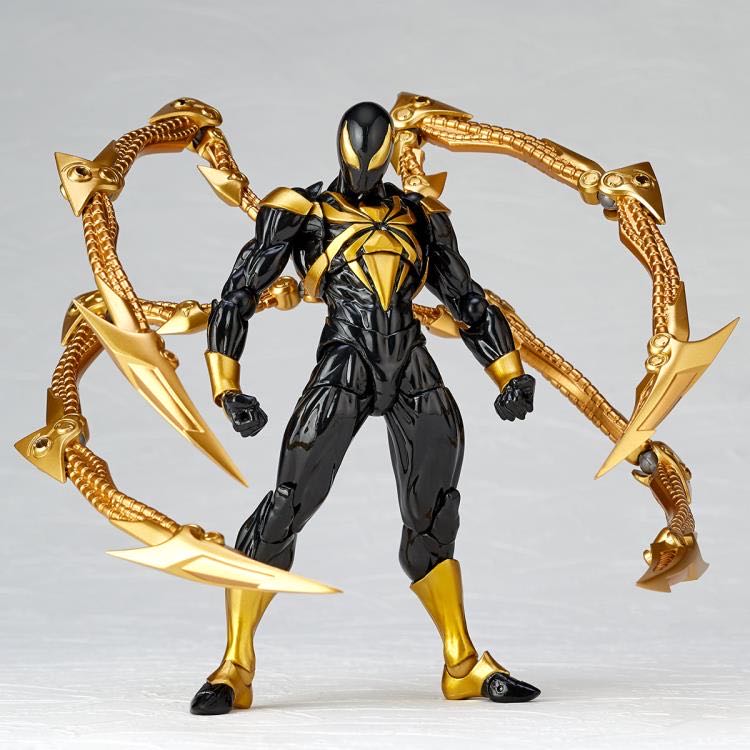 Marvel Amazing Yamaguchi Revoltech No.023EX Iron Spider (Black Ver.) - Kaiyodo (MARVEL) action figure collectible [Barcode 4537807013309] - Main Image 3