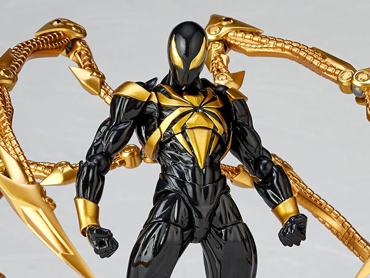 Marvel Amazing Yamaguchi Revoltech No.023EX Iron Spider (Black Ver.) - Kaiyodo (MARVEL) action figure collectible [Barcode 4537807013309] - Main Image 4