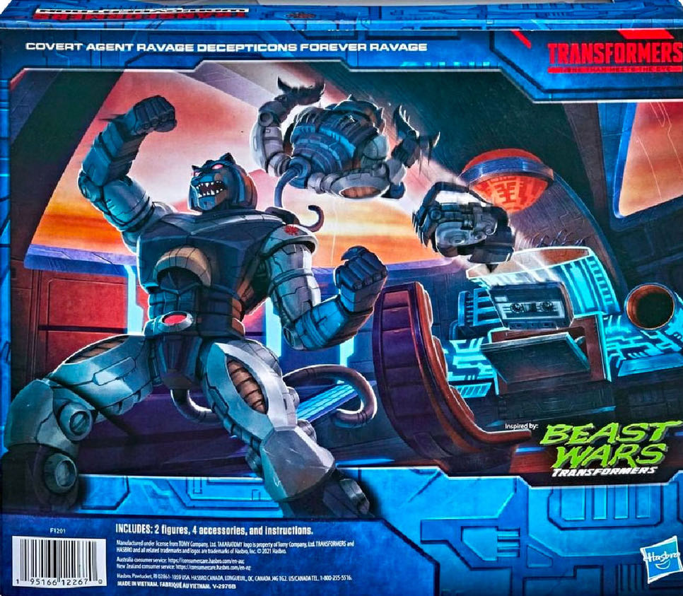 Decepticons Forever Ravage (Covert Agent Ravage & Micromaster) - Hasbro / Takara Tomy (Transformers: Beast Wars) action figure collectible [Barcode 195166122670] - Main Image 4