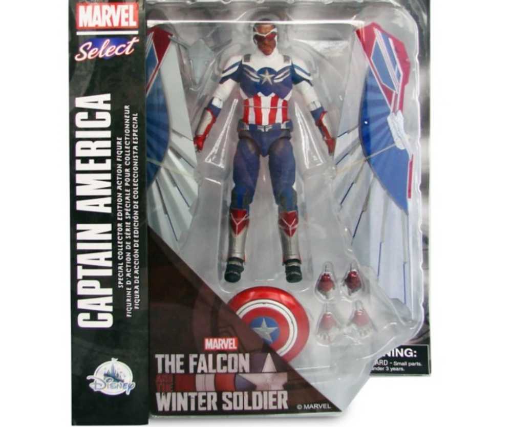 marvel select captain america - Marvel Select action figure collectible - Main Image 1