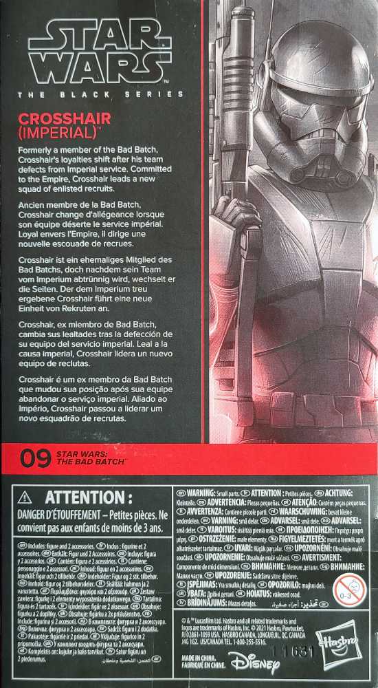 Bad Batch Crosshair Imperial - Hasbro [Star Wars: The Black Series] (Star Wars: The Bad Batch) action figure collectible [Barcode 5010993874224] - Main Image 2