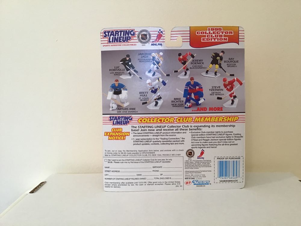 John Vanbiesbrouck - Kenner (Kenner Club) action figure collectible - Main Image 2