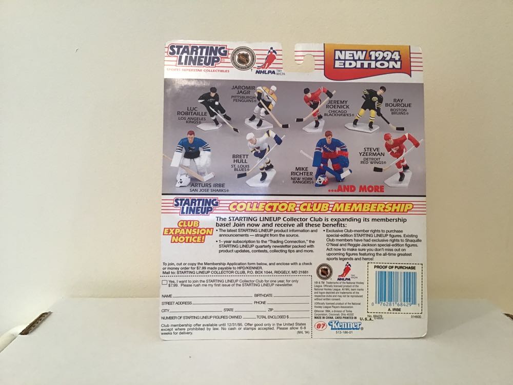 Arturs Irbe - Kenner action figure collectible - Main Image 2