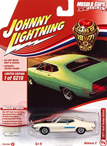 Johnny Lightning “Class Of 1971” #2 1971 Ford Torino Cobra (Release 2. V.A)  action figure collectible [Barcode 849398046067] - Main Image 1