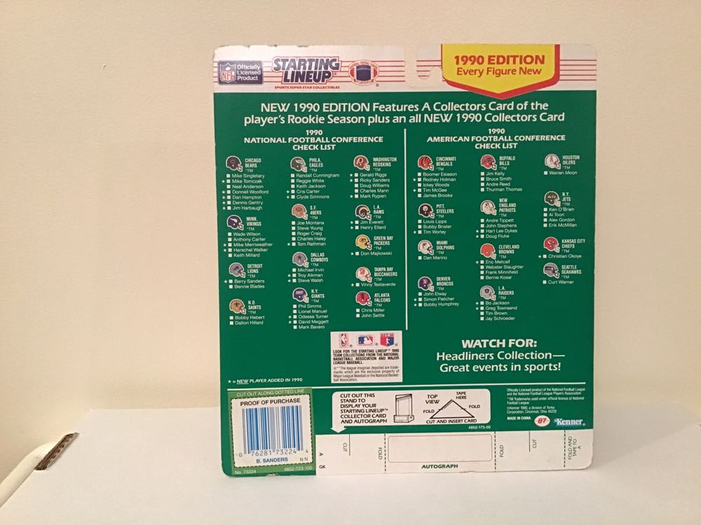 Barry Sanders - Kenner action figure collectible - Main Image 2