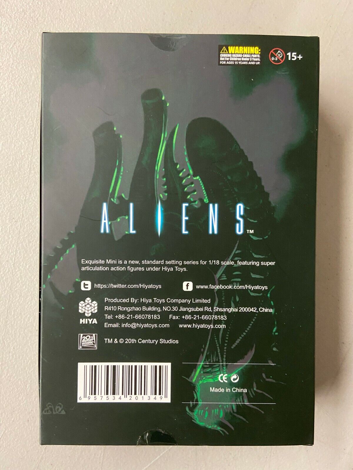 Aliens - Hiya - Green Alien Warrior - HIYA Toys (1:18 Alien) action figure collectible [Barcode 6957534201349] - Main Image 3