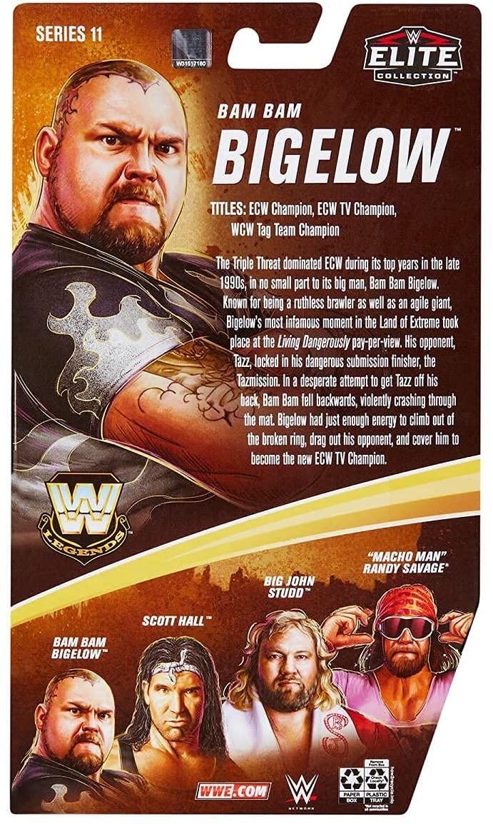 Bam Bam Bigelow - Mattel Wwe (WWE Legends Series 11) action figure collectible - Main Image 4