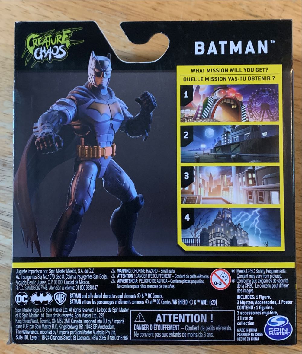 Batman - Spin Master (The Caped Crusader) action figure collectible [Barcode 778988240939] - Main Image 2