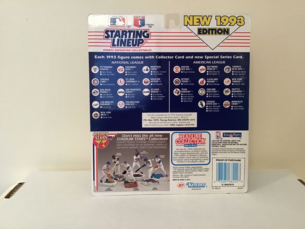 Greg Maddux - Kenner action figure collectible - Main Image 2