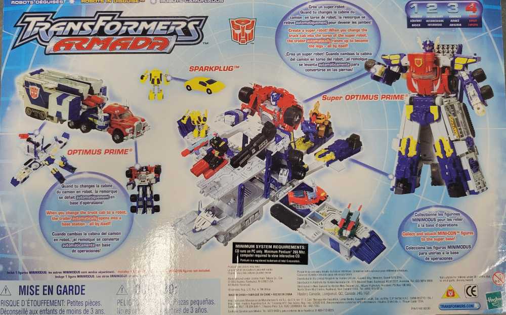 Optimus Prime With Sparkplug Super Base Truck Mode - Hasbro (Armada) action figure collectible - Main Image 4