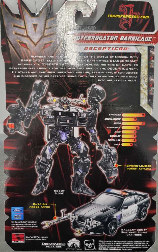 Barricade Interrorgator Vehicle Mode - Hasbro (Revenge Of The Fallen) action figure collectible - Main Image 3