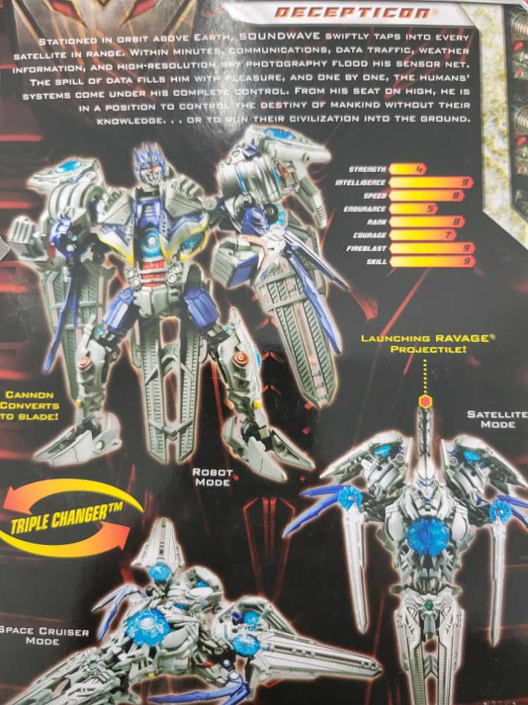 Soundwave 1st Carded - Hasbro (Revenge Of The Fallen) action figure collectible - Main Image 4