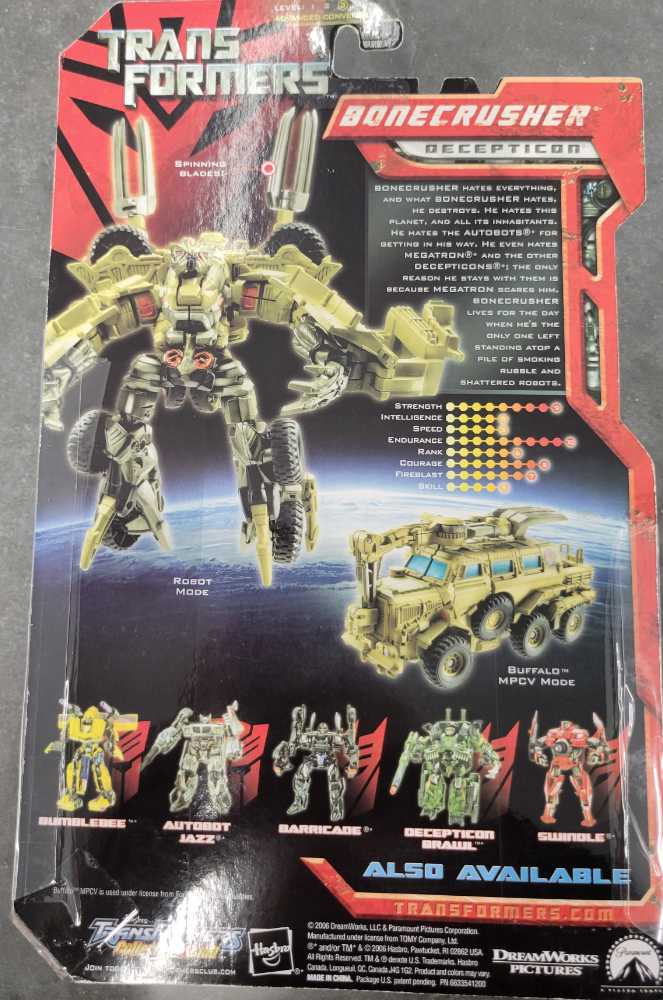 Bonecrusher 1st Carded - Hasbro (Movie) action figure collectible - Main Image 3