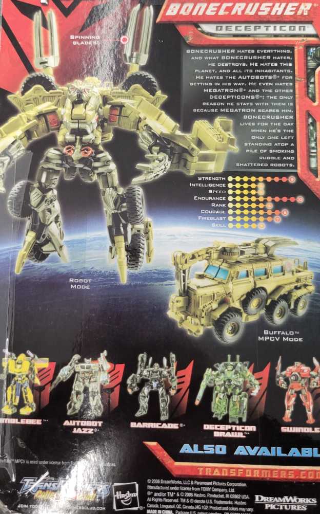 Bonecrusher 1st Carded - Hasbro (Movie) action figure collectible - Main Image 4