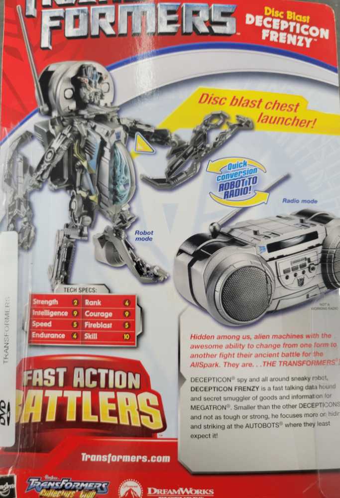 Frenzy Fast Action Battler FAB Carded - Hasbro (Movie) action figure collectible - Main Image 4