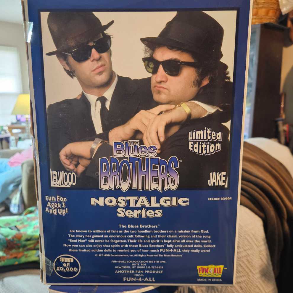 The Blues Brothers Limited Edition Ellwood Doll Includes Harmonica - Fun 4 All (The Blues Brothers) action figure collectible [Barcode 071808830014] - Main Image 2
