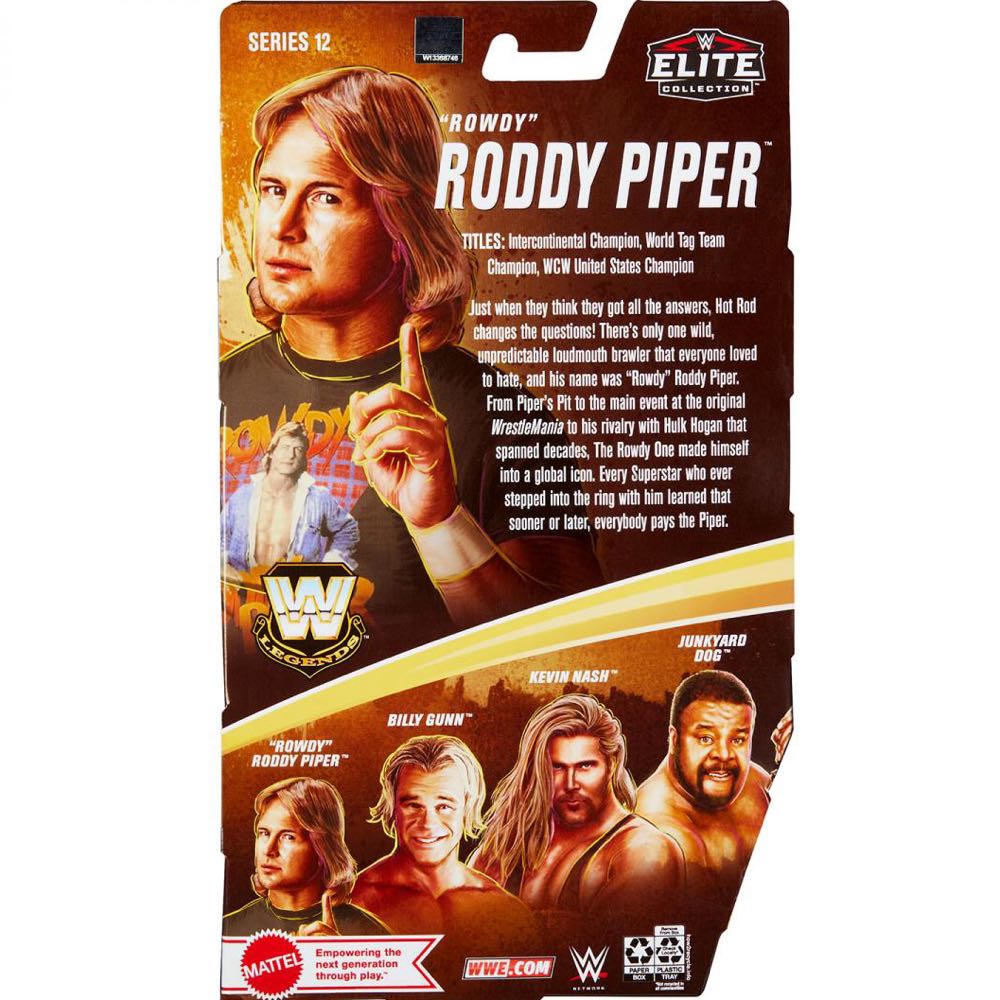 “Rowdy” Roddy Piper - Mattel Wwe (WWE Legends Series 12) action figure collectible - Main Image 4