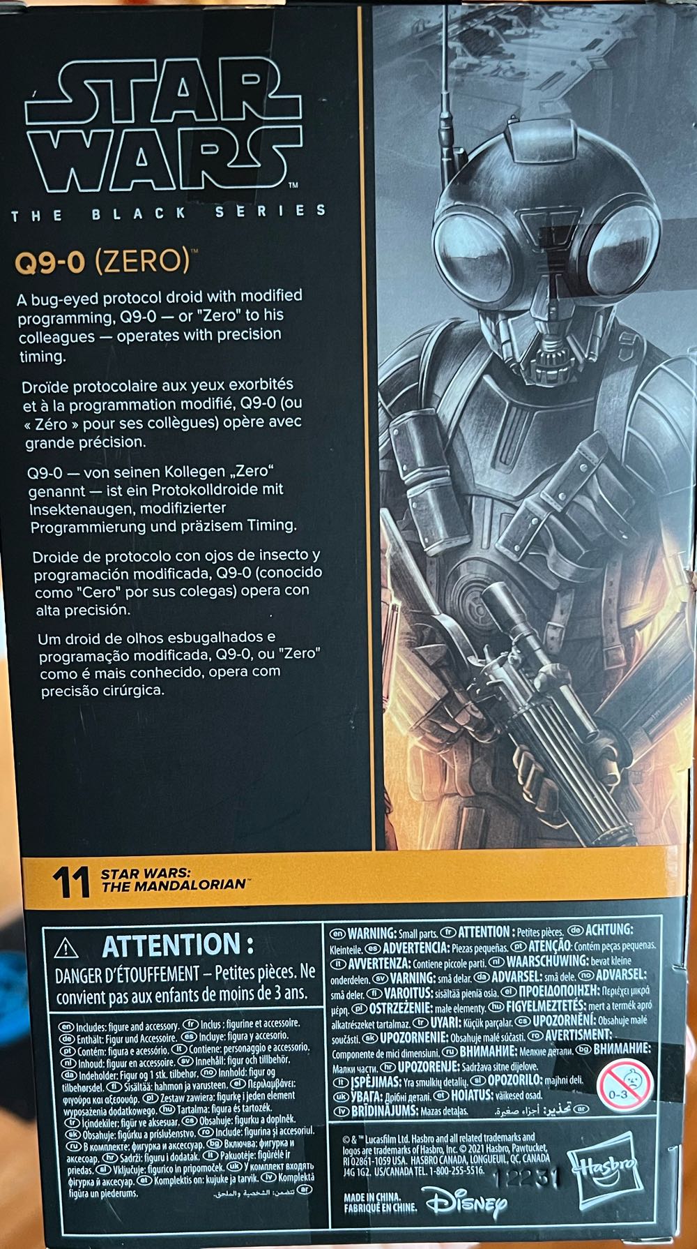 Q9-0 (ZERO) - Hasbro (Star Wars - Black Series 6”) action figure collectible - Main Image 4