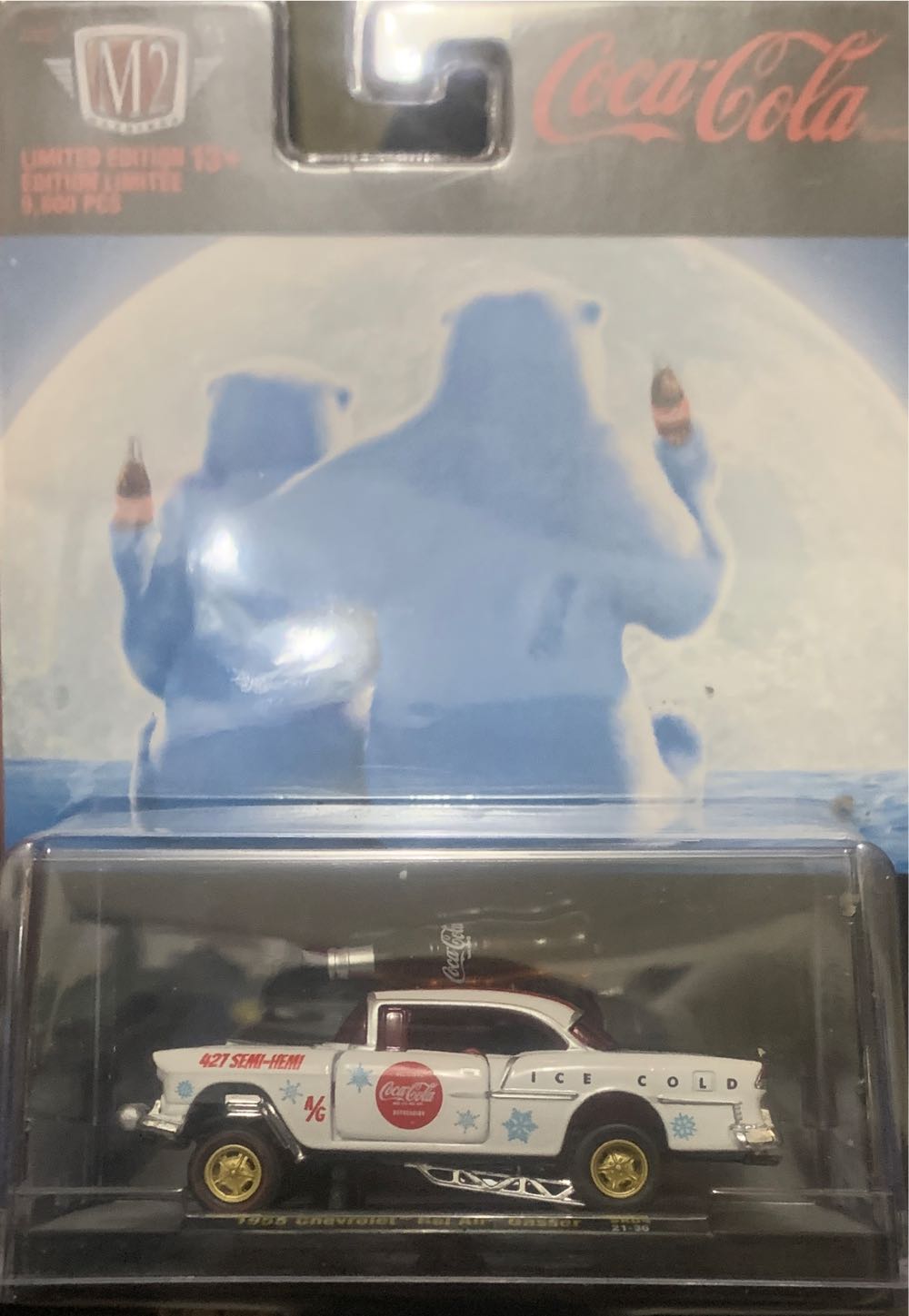 *M2 1955 Chevrolet Bel Air Gasser Coca~Cola  action figure collectible [Barcode 811469015241] - Main Image 1
