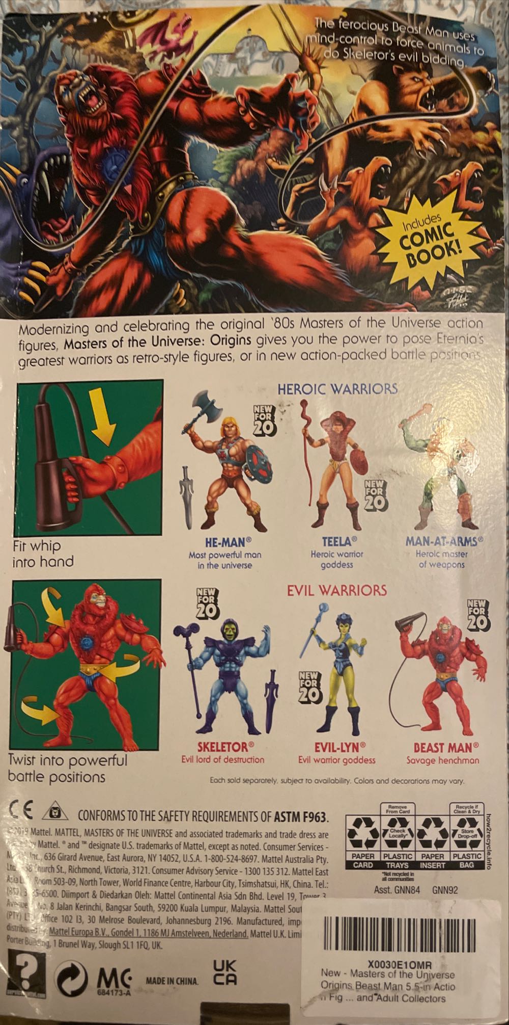 Motu Origins: Beast Man - Mattel (MOTU Origins) action figure collectible - Main Image 2