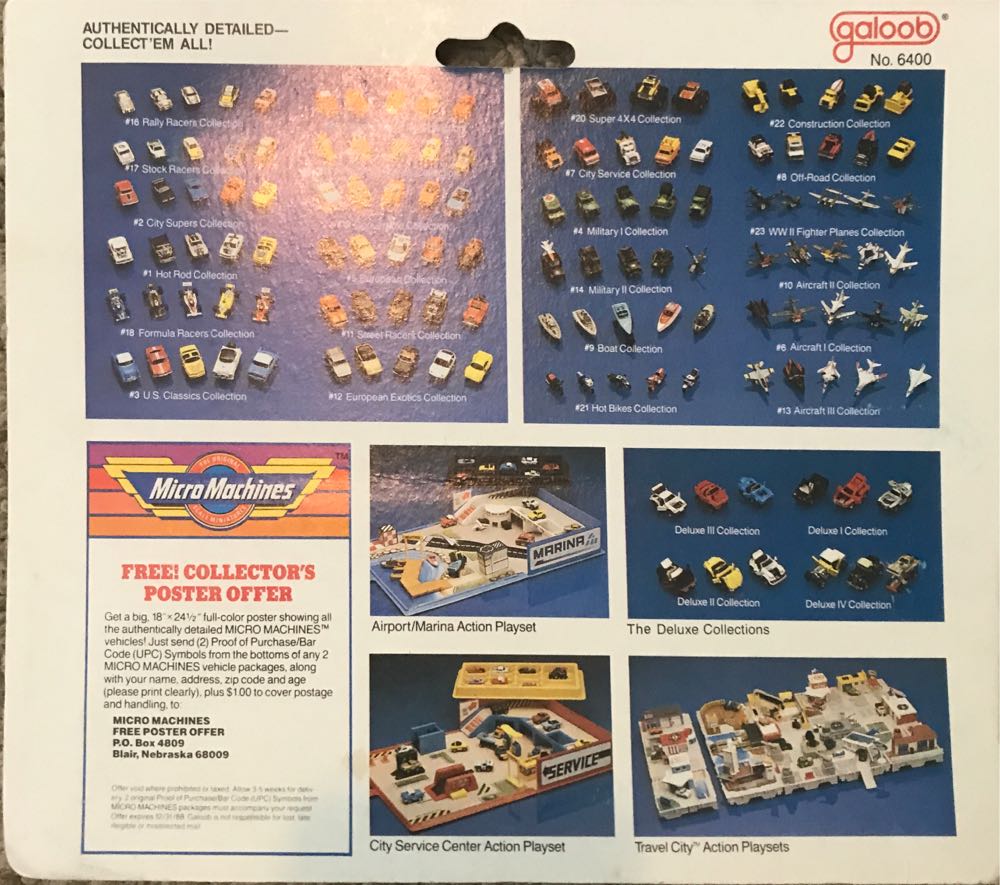 Micromachines #12 European Exotics Collection - Galoob action figure collectible [Barcode 047246640065] - Main Image 2