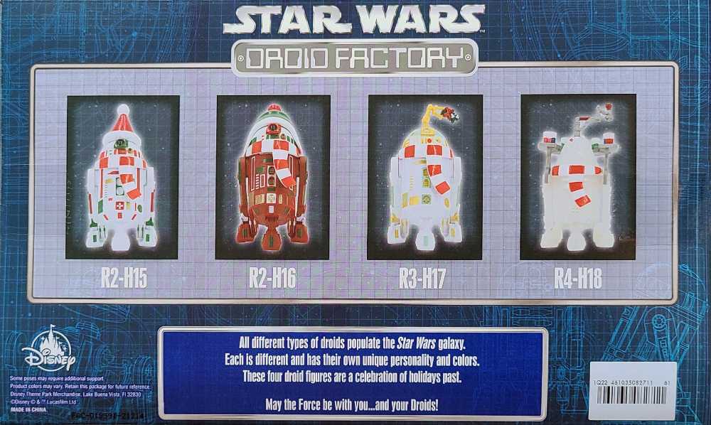 Droid Factory: R2-H15,R2-H16,R3-H17,R4-H18 - Disney (Disney Parks Droid Factory) action figure collectible [Barcode 461035082711] - Main Image 2