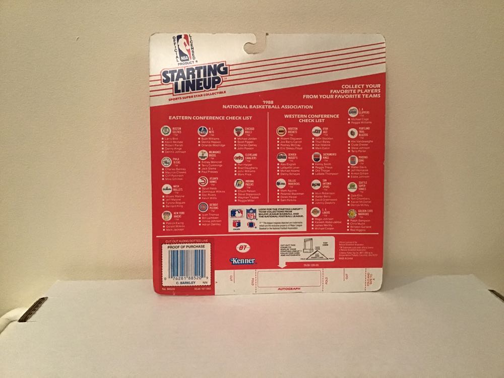 Starting Lineup : Charles Barkley ( Philadelphia 76ers) ( 1988 ) - Kenner (NBA Starting Lineup) action figure collectible - Main Image 2