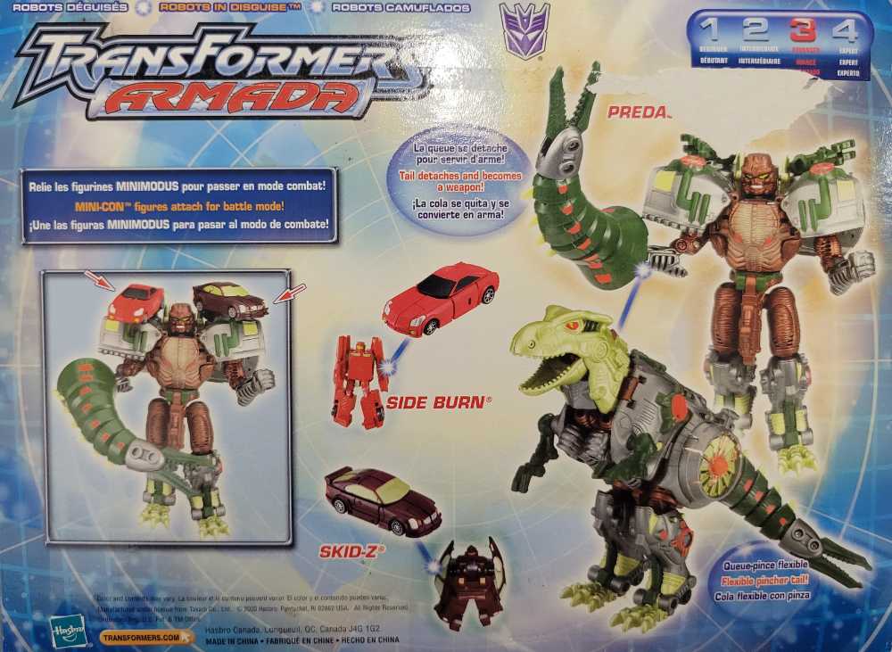 Predacon With Side Burn And Skid-z - Hasbro (Transformers Box Only) action figure collectible - Main Image 3