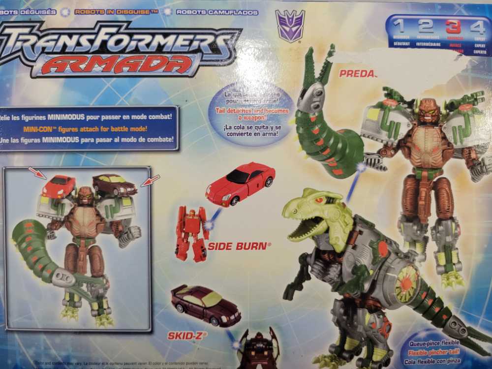 Predacon With Side Burn And Skid-z - Hasbro (Transformers Box Only) action figure collectible - Main Image 4