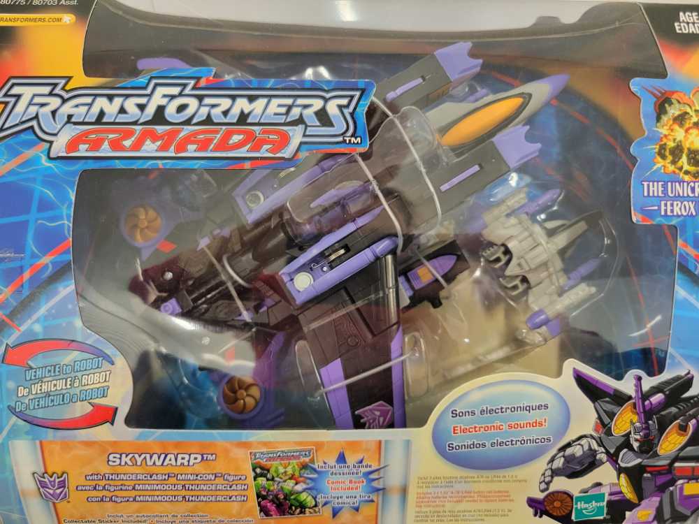 Skywarp With Thunderclash 1st Boxed - Hasbro (Armada) action figure collectible - Main Image 2