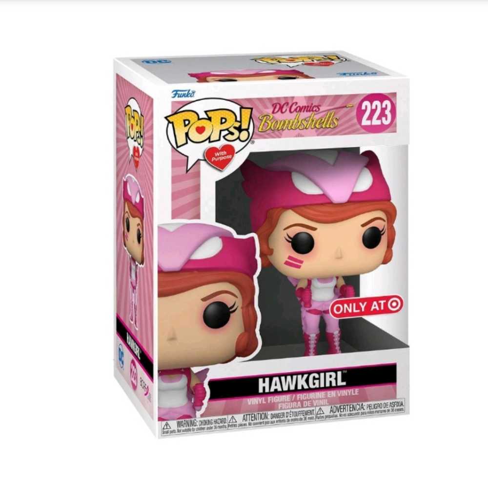 Hawkgirl -Breast Cancer Awareness Research 2021 - Funko (DC Comics Bombshells Breast Cancer Awareness) action figure collectible [Barcode 889698585019] - Main Image 4