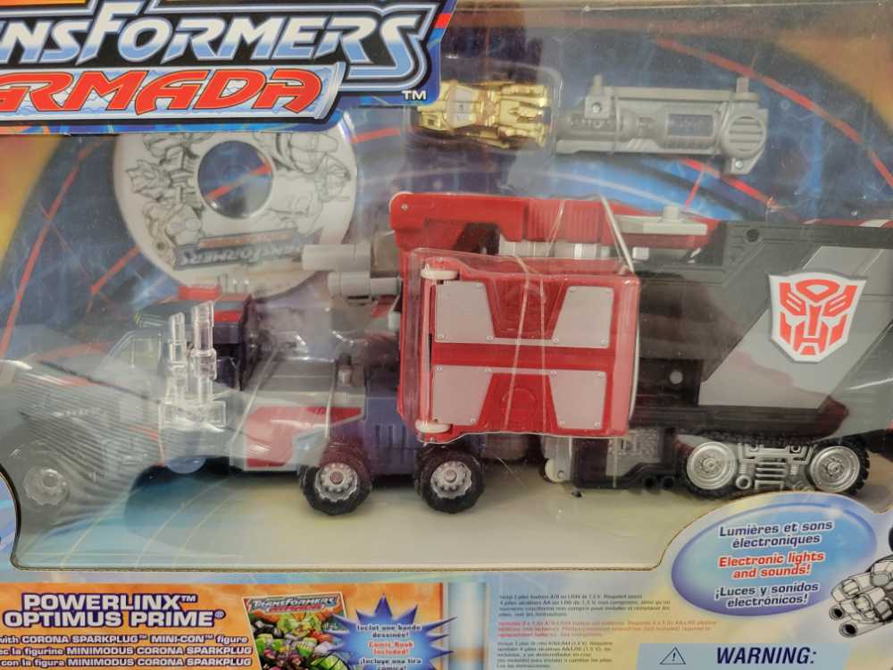 Optimus Prime Powerlinx With Corona Sparkplug Boxed - Hasbro (Armada) action figure collectible - Main Image 3