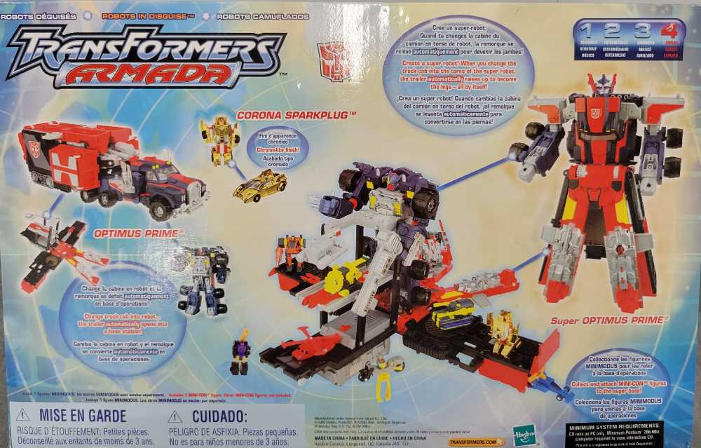 Optimus Prime Powerlinx With Corona Sparkplug Boxed - Hasbro (Armada) action figure collectible - Main Image 4