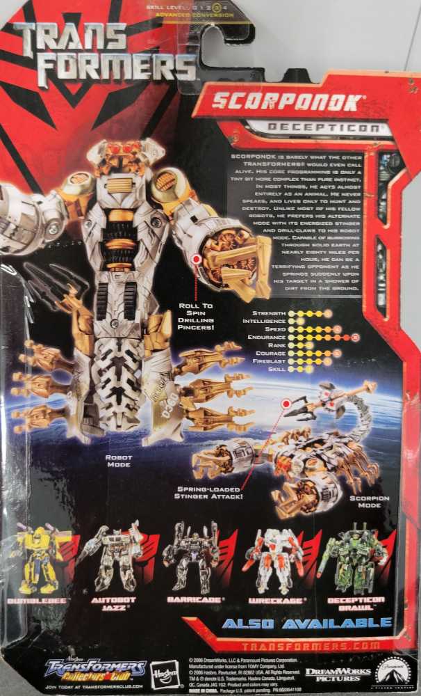 Scorponok 1st Carded - Hasbro (Movie) action figure collectible - Main Image 3