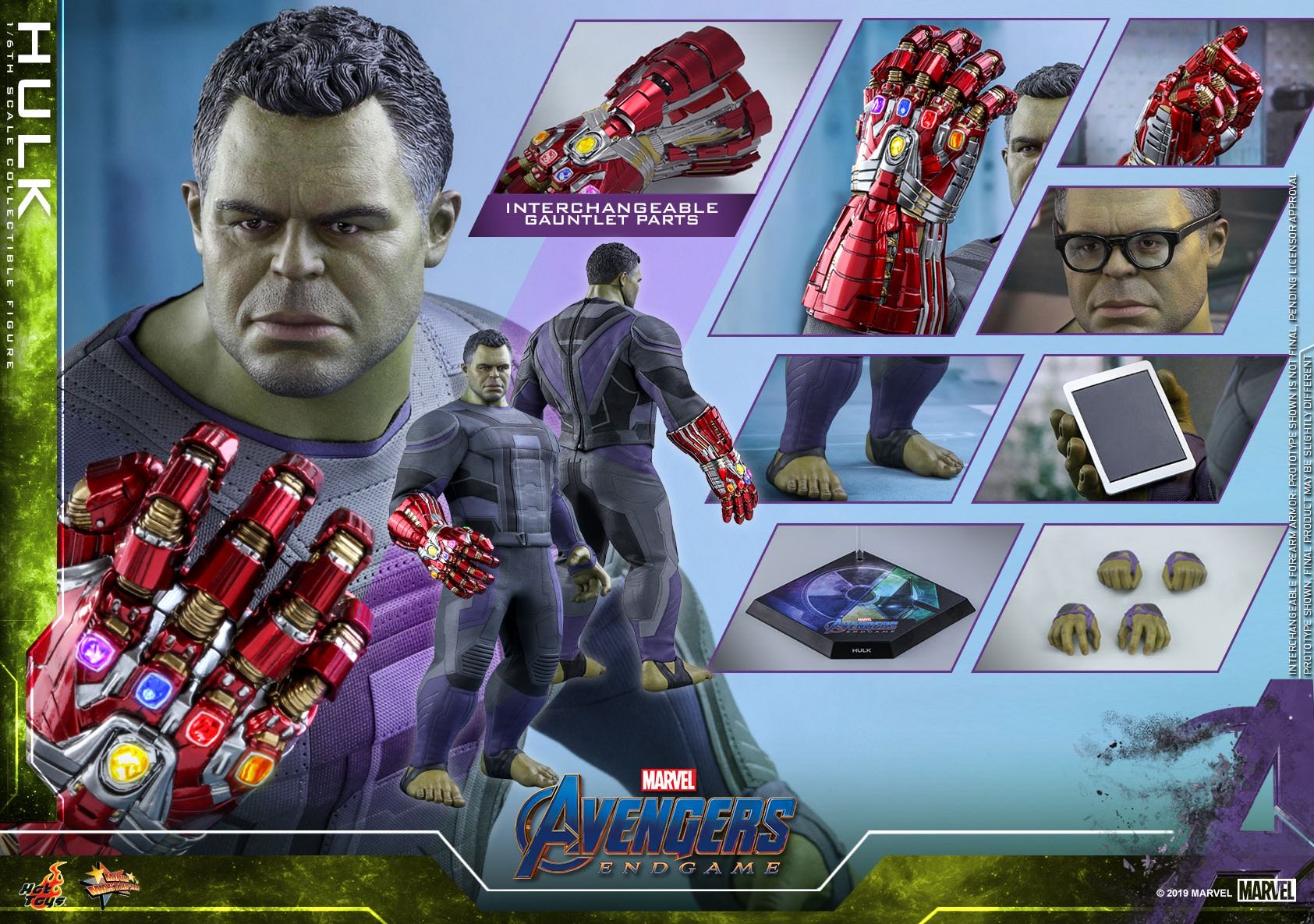 Hulk - Hot Toys (Avenger Endgame) action figure collectible [Barcode 4895228602893] - Main Image 4