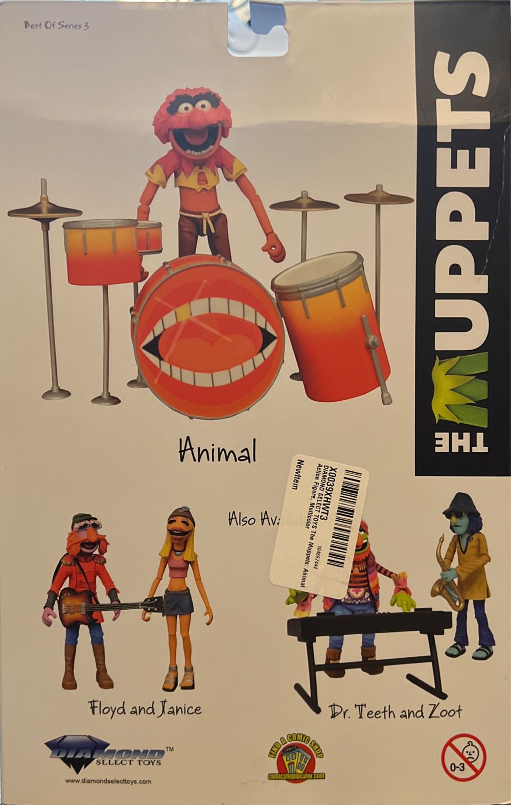 Diamond Select - Muppets - ANIMAL  - Diamond Select Toys (The Muppets) action figure collectible [Barcode 699788843147] - Main Image 3
