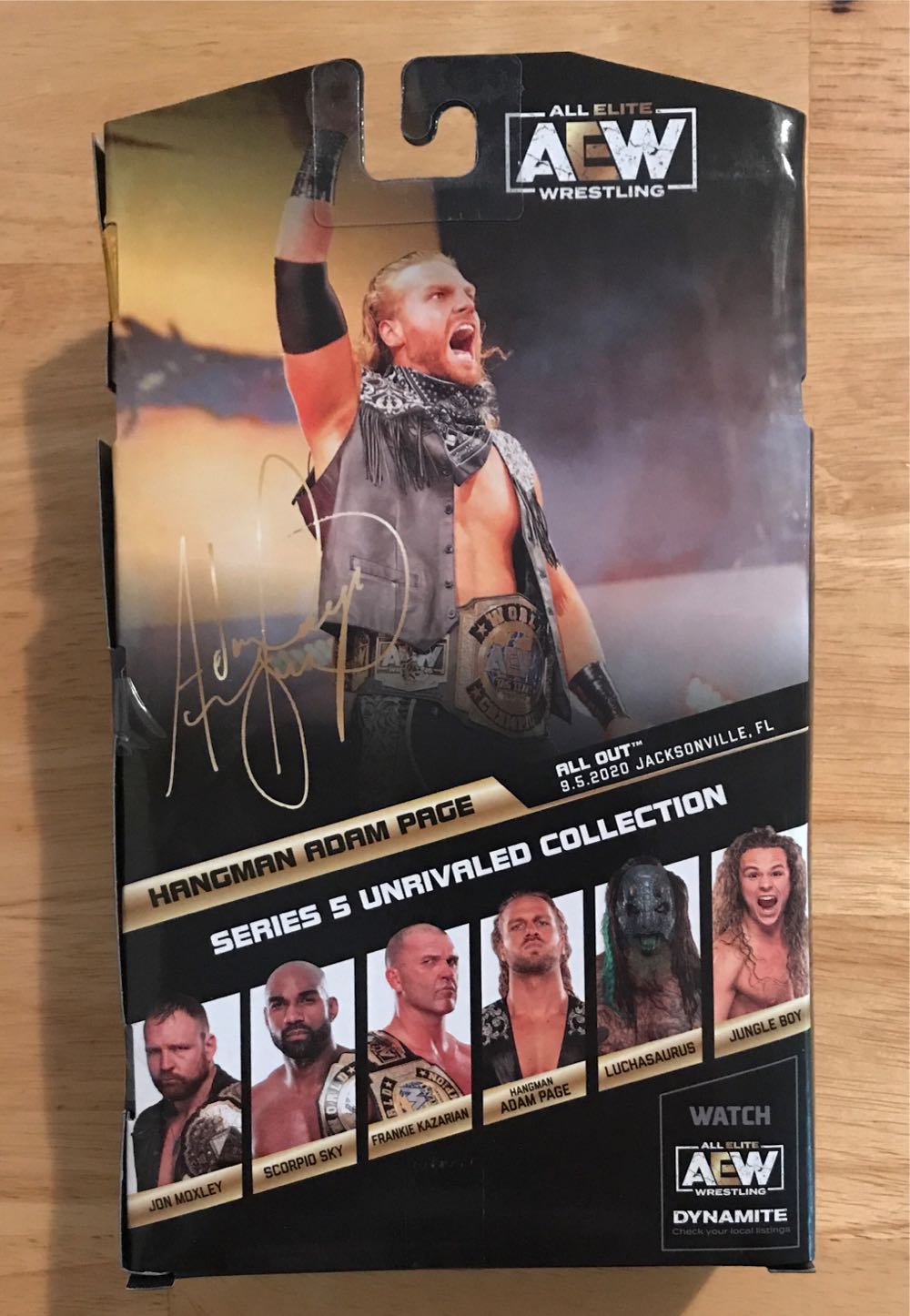 #43 “Hangman” Adam Page (Chase Edition) - Jazwares (AEW Jazwares Unrivaled Collection Series 5) action figure collectible [Barcode 191726377399] - Main Image 2